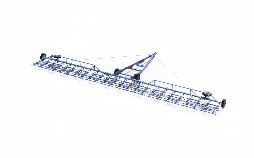 Борона с пружинным зубом прицепная гидрофицированная средняя МЕЧТА БЗГ-18