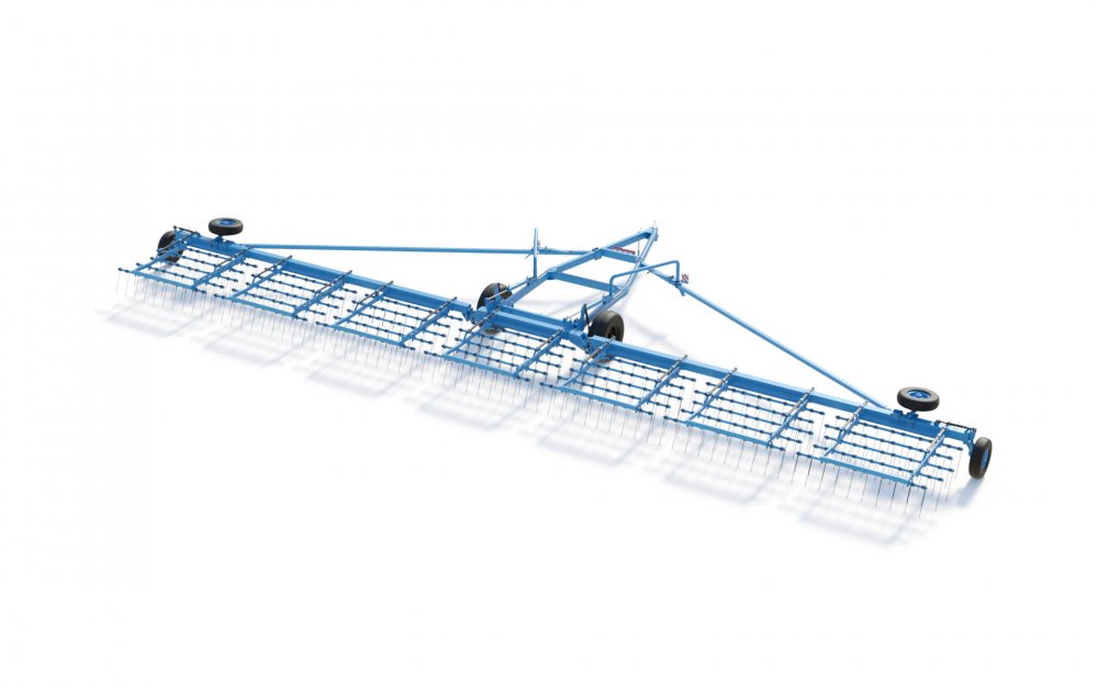 Борона с пружинным зубом прицепная гидрофицированная тяжелая ПОБЕДА БЗГТ-21